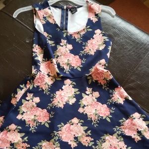Floral skater style dress